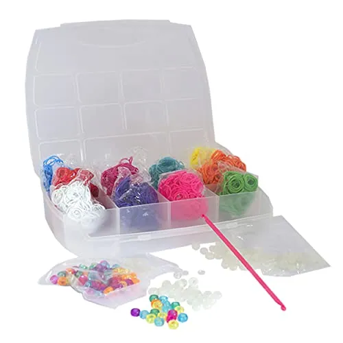 Elasticolor Pro Refill Set Medio, Scatola con Elastici colorati per costruire Braccialetti e Collane - Nice Group, 03004