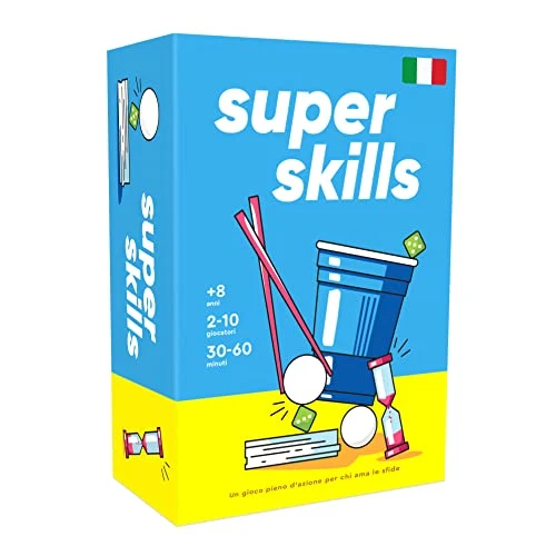 The World Game - Super Skills - Italiano - Gioco d'Azione - Competi con i tuoi Amici in 120 Diverse Sfide - Puro Divertimento per una Serata in Famiglia o una Festa con Bambini, Adolescenti e Adulti