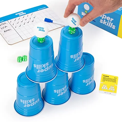 The World Game - Super Skills - Italiano - Gioco d'Azione - Competi con i tuoi Amici in 120 Diverse Sfide - Puro Divertimento per una Serata in Famiglia o una Festa con Bambini, Adolescenti e Adulti