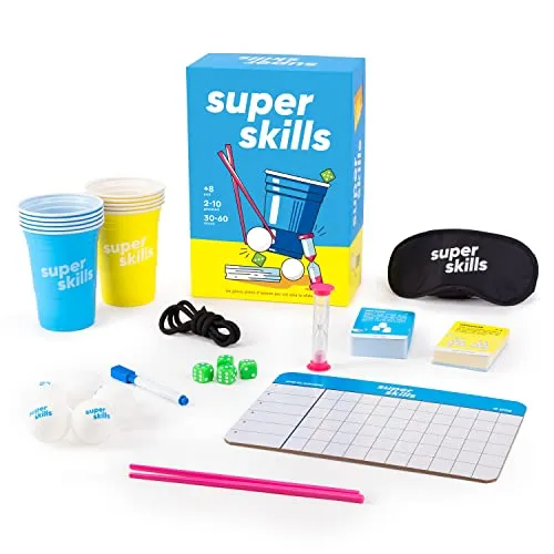 The World Game - Super Skills - Italiano - Gioco d'Azione - Competi con i tuoi Amici in 120 Diverse Sfide - Puro Divertimento per una Serata in Famiglia o una Festa con Bambini, Adolescenti e Adulti