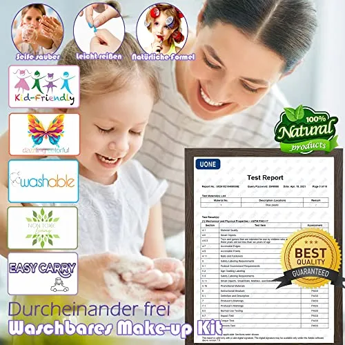 Set di Trucchi per Bambini e Bambine - Viola 57 Pezzi, Set da Trucco per Bambini, per Ragazze, per Halloween, Natale, Compleanno, per Ragazze 4, 5, 6, 7, 8, 9, 10-12 anni