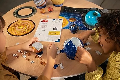 Ravensburger - Puzzle 3D, Sistema Planetario, Età Consigliata 6+, 540 Pezzi