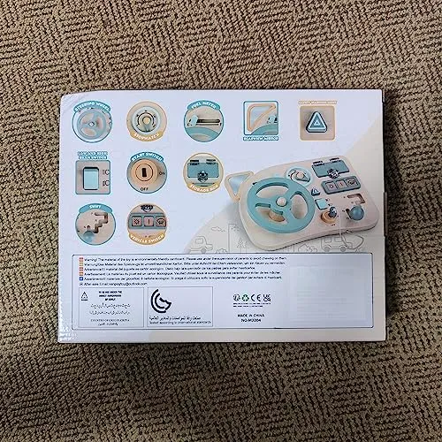 Vanplay Giochi Montessori Busy Board Volante Giocattolo Pannello Sensoriale Bambini Montessori Educativi Giochi in Legno per Bambini 1 2 3 4 Anni