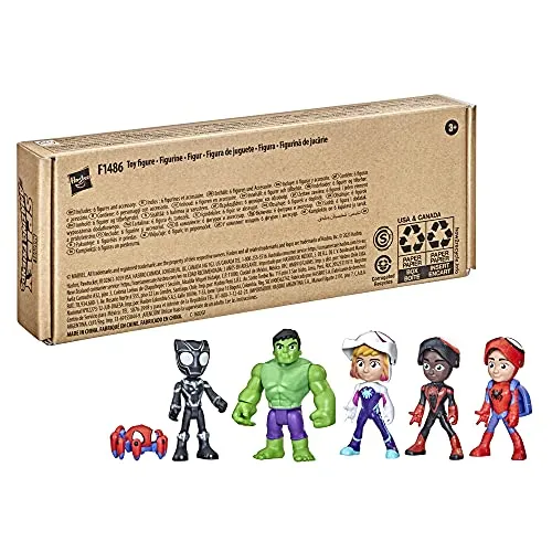 Marvel Spidey And His Amazing Friends, Confezione Multipla di Eroi maschiati da 10 cm, per Bambini dai 3 Anni in su [Esclusivo Amazon]