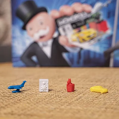 Hasbro Monopoly Super Electronic Banking, Gioco in Scatola, Variante con Carte di Credito e Spazi Aerei, Include Lettore Elettronico Hasbro Gaming, per Famiglie e Bambini da 8 Anni in su