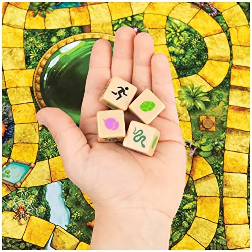 Spin Master Games EDITRICE Giochi - Jumanji - Jumanji Classico - Gioco da Tavolo in Legno - Gioco in Scatola d'avventura, per Adulti e Bambini - Board Game da 2 a 4 Giocatori - per sfide in Famiglia