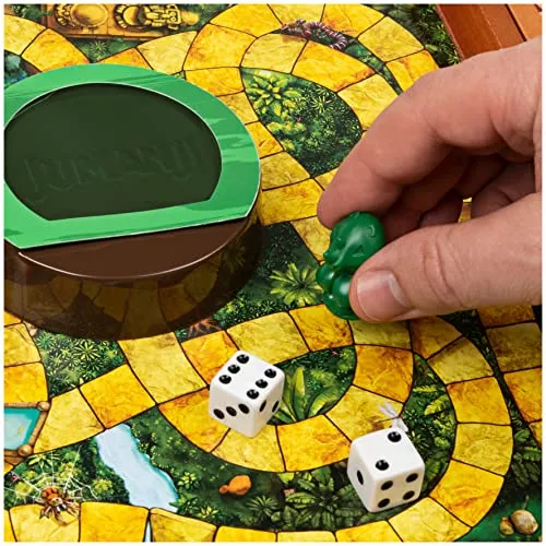Spin Master Games EDITRICE Giochi - Jumanji - Jumanji Classico - Gioco da Tavolo in Legno - Gioco in Scatola d'avventura, per Adulti e Bambini - Board Game da 2 a 4 Giocatori - per sfide in Famiglia