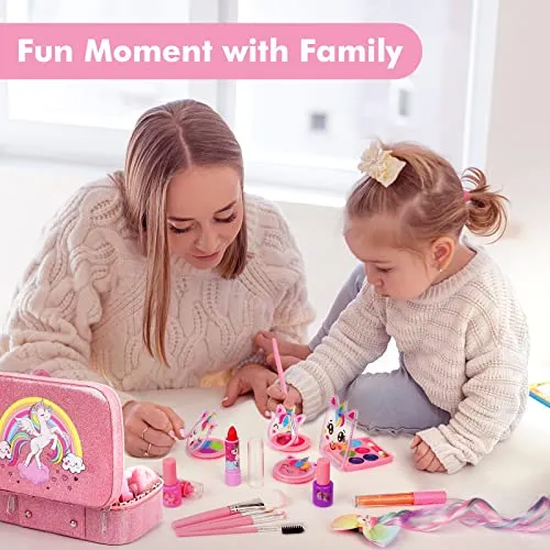 Trucchi Bambina Set, 26 Pezzi Sicuro e Atossico e Lavabile Valigetta Trucchi Bambina Anallergici, Giochi Bambina Natale Compleanno Regalo Bambina 3 4 5 6 7 8 9 10 Anni