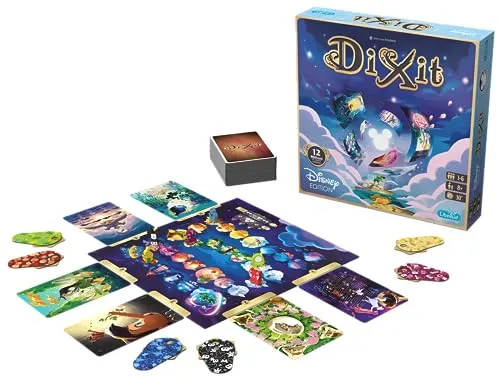 Asmodee - Dixit: Disney - Gioco da Tavolo di Fantasia e Immaginazione con i Personaggi Disney, 3-6 Giocatori, 8+ Anni, Edizione in Italiano