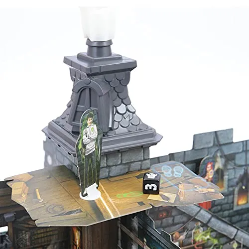 Grandi Giochi, BRIVIDO Gioco da Tavolo 6 giocatori con Personaggi e Fantasma Che Si Illumina al Buio, GHT01000, 8056379122210