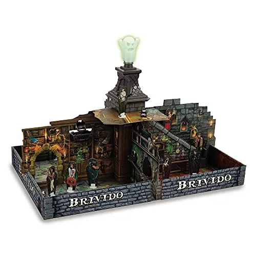 Grandi Giochi, BRIVIDO Gioco da Tavolo 6 giocatori con Personaggi e Fantasma Che Si Illumina al Buio, GHT01000, 8056379122210