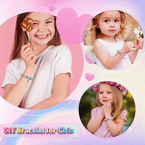 BIIB Regalo Bambina 5-12 Anni, Kit Braccialetti Fai Da Te Bambina, Crea Braccialetti Bambina, Giochi Bambina 6 7 8 9 10 Anni Femmina, Unicorno Bambina Regalo Compleanno Ragazza, Idee Regalo Natale