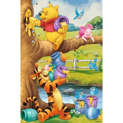 Trefl- Winnie The Pooh & Friends 60 Elementi, Un Piccolo Qualcosa, per Bambini da 4 Anni Puzzle, Colore Disney, 916 17264