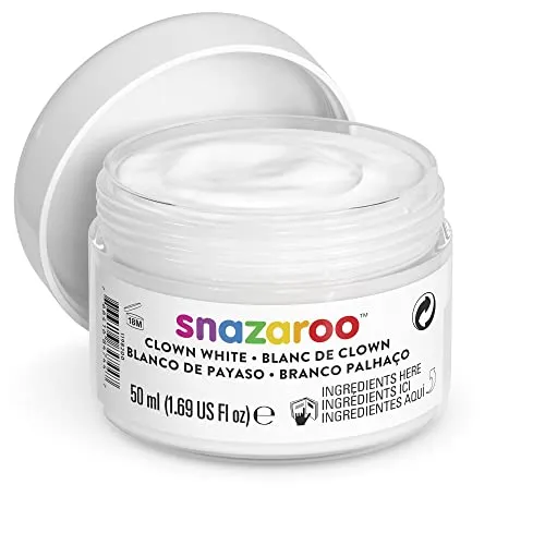Snazaroo Clown Wei Trucco 50ml, Clown Bianco, Medium