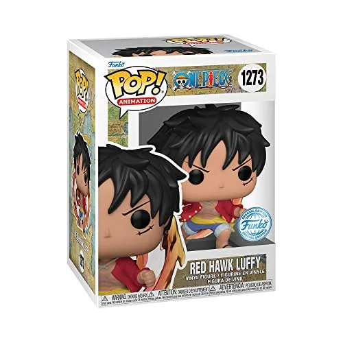 Funko Pop! Animation: One Piece - Red Hawk Luffy - Si Illumina Al Buio - Chase - Figura in Vinile da Collezione - Idea Regalo - Merchandising Ufficiale - Giocattoli per Bambini e Adulti