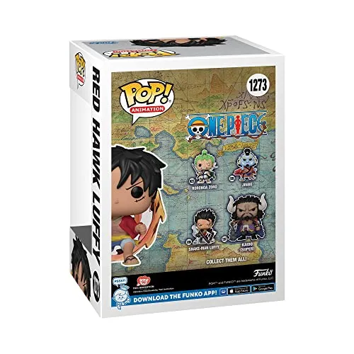Funko Pop! Animation: One Piece - Red Hawk Luffy - Si Illumina Al Buio - Chase - Figura in Vinile da Collezione - Idea Regalo - Merchandising Ufficiale - Giocattoli per Bambini e Adulti