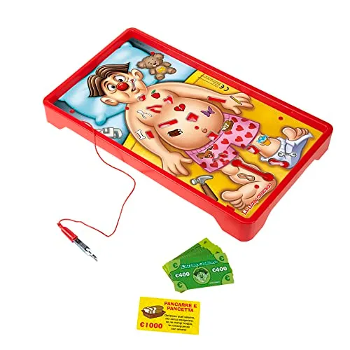 Hasbro Gaming L'Allegro Chirurgo, Gioco In Scatola, dai 6 Anni in Su, Multicolore, 39 x 4 x 24.1 cm