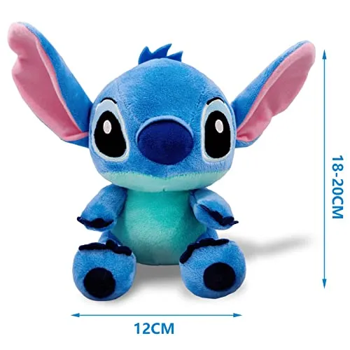 Peluche Stitch, Peluche di 18 cm, Da 1 Anno Consigliato, Peluche di Lilo e Stitch Ideale Come Regalo per Natale e per I Compleanni Dei Bambini