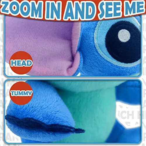 Peluche Stitch, Peluche di 18 cm, Da 1 Anno Consigliato, Peluche di Lilo e Stitch Ideale Come Regalo per Natale e per I Compleanni Dei Bambini