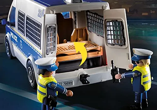 Playmobil City Action 70899 Furgone della Polizia, con Luci e Suoni, Giocattoli per Bambini dai 4 Anni