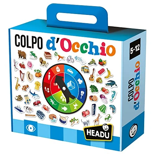 Headu Colpo D'Occhio Prontezza Concentrazione E Pensiero Logico It24162 Gioco Educativo Per Bambini 5-10 Anni Made In Italy