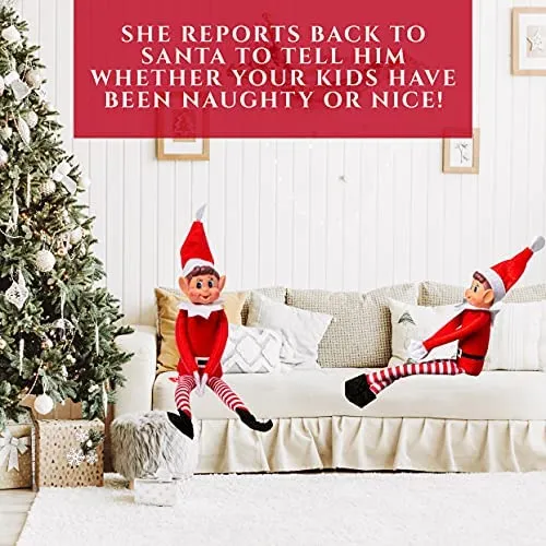 Elves Behaving' Badly, 12 Pollici, Peluche Elfo, Rosso