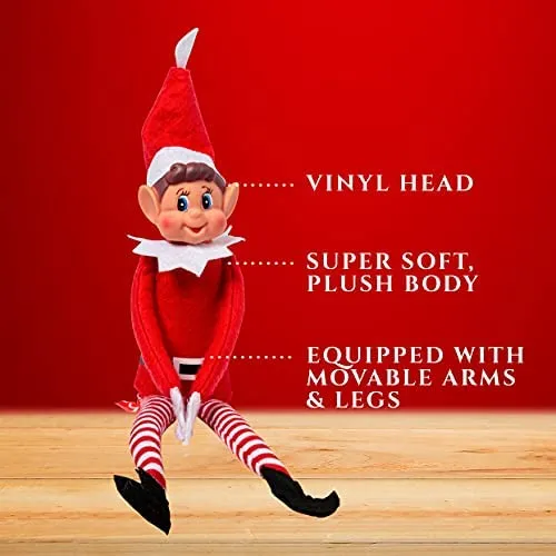 Elves Behaving' Badly, 12 Pollici, Peluche Elfo, Rosso