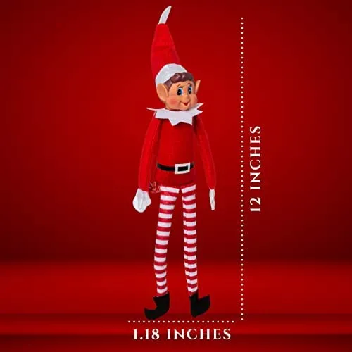 Elves Behaving' Badly, 12 Pollici, Peluche Elfo, Rosso