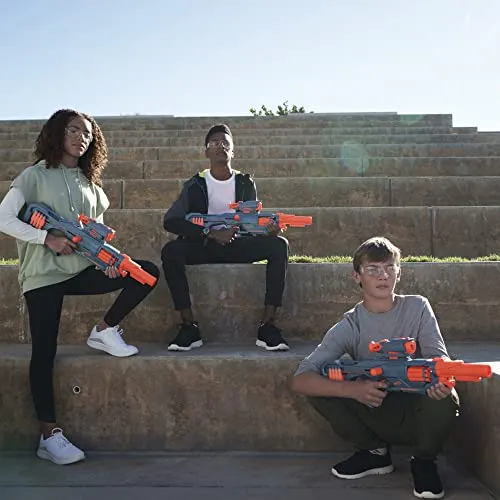 Nerf Elite 2.0, blaster Eaglepoint RD-8, tamburo da 8 dardi, mirino e canna staccabili, 16 dardi Nerf, azione a tiretto