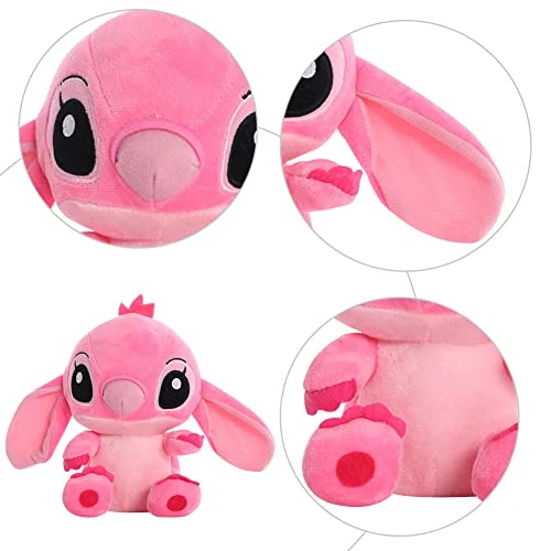 BESTZY 2pcs Stitch Giocattoli di Peluche Stitch Peluche Doll Simpatici Giocattoli di Peluche Bambole Peluche per Bambini Ragazzi e Ragazze Regali di Compleanno per Bambini 20cm