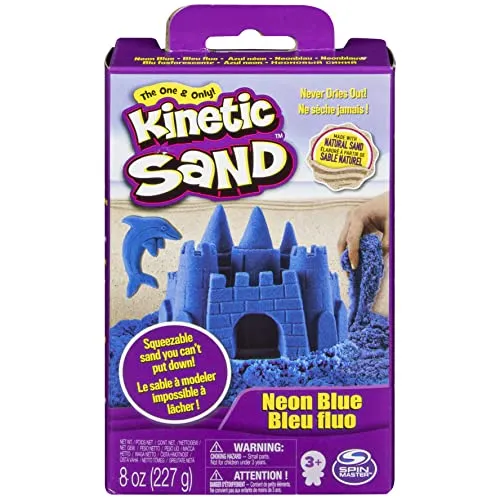 Kinetic Sand |Sabbia Colorata | Sabbia cinetica 227gr | Sabbia Magica da Modellare | Giocattoli per Bambini e Bambine 3 Anni