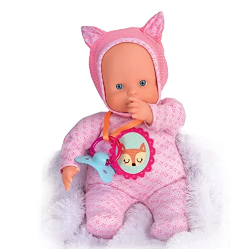 Nenuco Soft - 5 Funzioni, Come Un Vero Bimbo: Piange, Ride Dice Mamma e Papà, Fa I Suoni Del Ciuccio E Può Mettere Il Dito In Bocca , Rosa, Famosa, 700014781