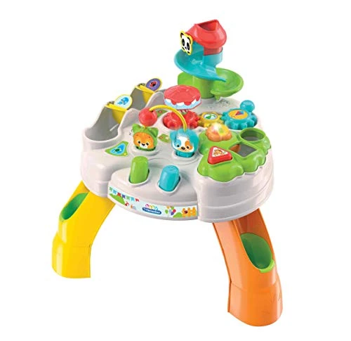 Clementoni - Baby - Tavolo Happy Park - Tavolino Multiattività Parco degli Animali, Gioco Interattivo per Bambini 12+ Mesi, 17300