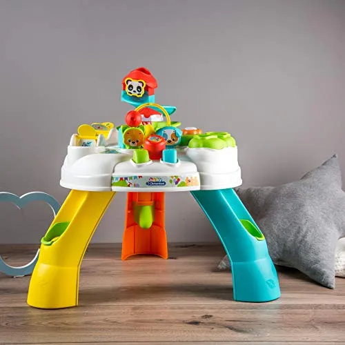 Clementoni - Baby - Tavolo Happy Park - Tavolino Multiattività Parco degli Animali, Gioco Interattivo per Bambini 12+ Mesi, 17300