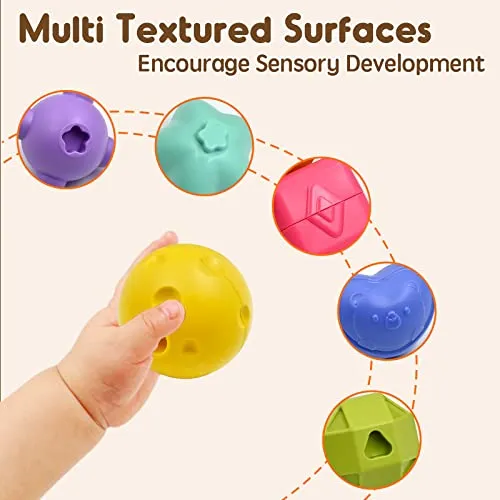 Giochi Bambini 1 2 Anno, 7 in 1 Montessori Sensoriali Giocattoli 6 9 18 Mesi Educativi Cubo di Attività Selezionatore di Forme, Motor Skill Development Compleanno Regalo