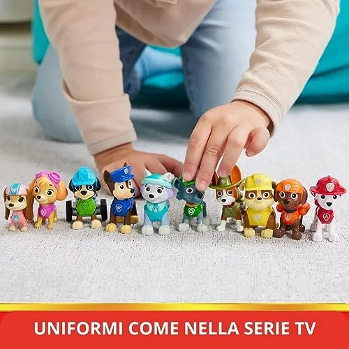 Paw Patrol, Confezione Regalo Anniversario 10 Anni, Personaggi Collezione, 10 Cuccioli Inclusi, Giochi Bambini dai 3 Anni in su