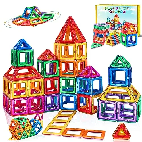 KALOISYHE Costruzioni Magnetiche per Giochi Bambini 3 4 5 6 anni STEMS Creatività giochi Educativi Regalo di Compleanno di Natale Magneti Bambina 7 8 9 anni Femmina Ragazzi