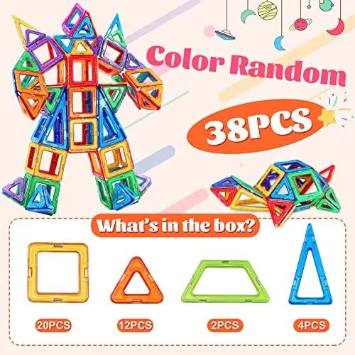 KALOISYHE Costruzioni Magnetiche per Giochi Bambini 3 4 5 6 anni STEMS Creatività giochi Educativi Regalo di Compleanno di Natale Magneti Bambina 7 8 9 anni Femmina Ragazzi