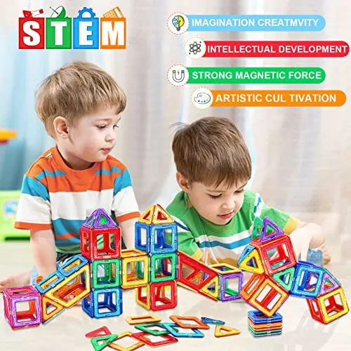 KALOISYHE Costruzioni Magnetiche per Giochi Bambini 3 4 5 6 anni STEMS Creatività giochi Educativi Regalo di Compleanno di Natale Magneti Bambina 7 8 9 anni Femmina Ragazzi