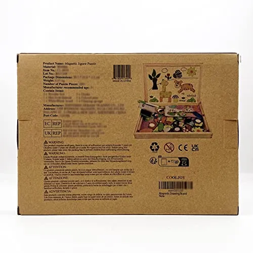 COOLJOY Giochi Montessori 2 Anni | Puzzle Magnetico Giochi Bambini 2 3 4 Anni | Animali Lavagna Magnetica per Bambini | Puzzle Regalo Bambino-Bambina 3 Anni