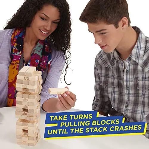 Hasbro Gaming Jenga Classic, Children's Game That Promotes The Speed of Reaction, from 6 Years