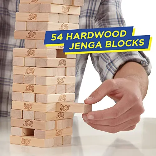 Hasbro Gaming Jenga Classic, Children's Game That Promotes The Speed of Reaction, from 6 Years