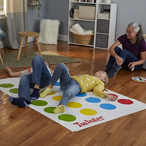 Hasbro Gaming Twister Gioco in Scatola, Include 1 Tappeto Twister, 1 Ruota E Le Istruzioni, Versione 2020 in Italiano, Multicolore