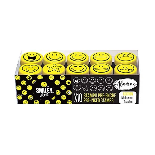 Aladine Smiley Stampo Easy, Colore Nero/Giallo, ALD-E26
