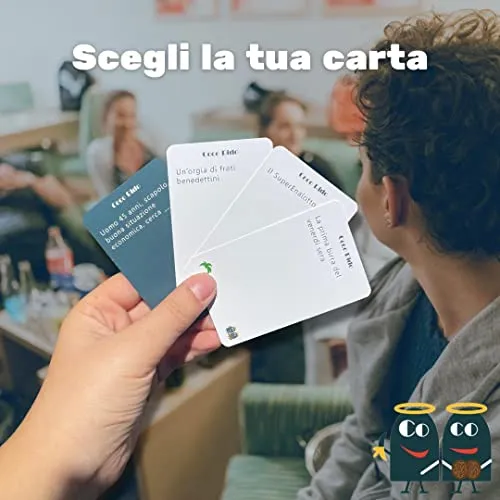 Asmodee: Coco Rido, Divertente Gioco da Tavolo per Adulti, Black Humor, 3-10 Giocatori, 18+ Anni, Edizione in Italiano