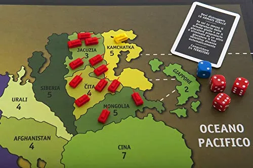 EDITRICE GIOCHI - RISIKO - Risiko classico - Gioco da tavolo di strategia - Gioco in scatola per adulti e bambini - A partire dai 10 anni - Board game da 3 a 6 giocatori - Per sfide in famiglia