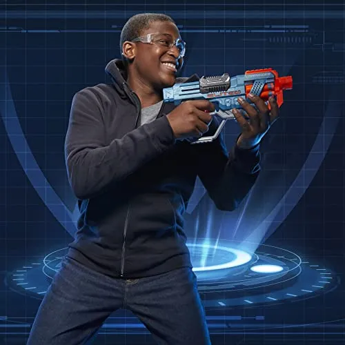 Hasbro Nerf Elite 2.0-Commander RD-6 (blaster con tamburo rotante e 12 dardi inclusi), Multicolore, 6.7 x 36.2 x 24.1 cm