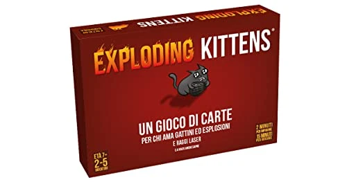 Asmodee - Exploding Kittens - Gioco di Carte, Party Game, 2-5 Giocatori, 7+ Anni, Edizione in Italiano
