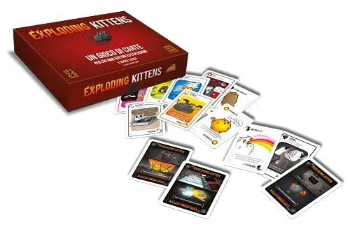 Asmodee - Exploding Kittens - Gioco di Carte, Party Game, 2-5 Giocatori, 7+ Anni, Edizione in Italiano