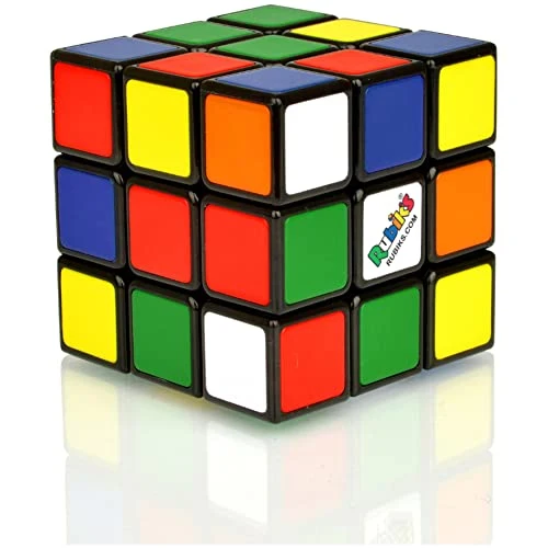 Rubik's, Spin Master, Il Cubo Classico 3X3, L'Originale, per Bambini dagli 8+, Rompicapo Professionale a cobinazione di Colori, Problem-Solving
